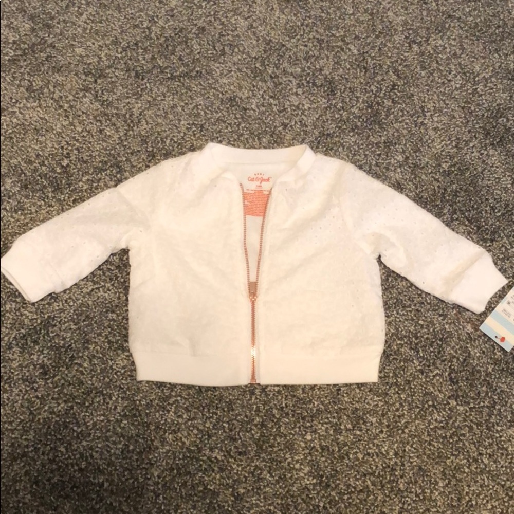 Infant white spring jacket